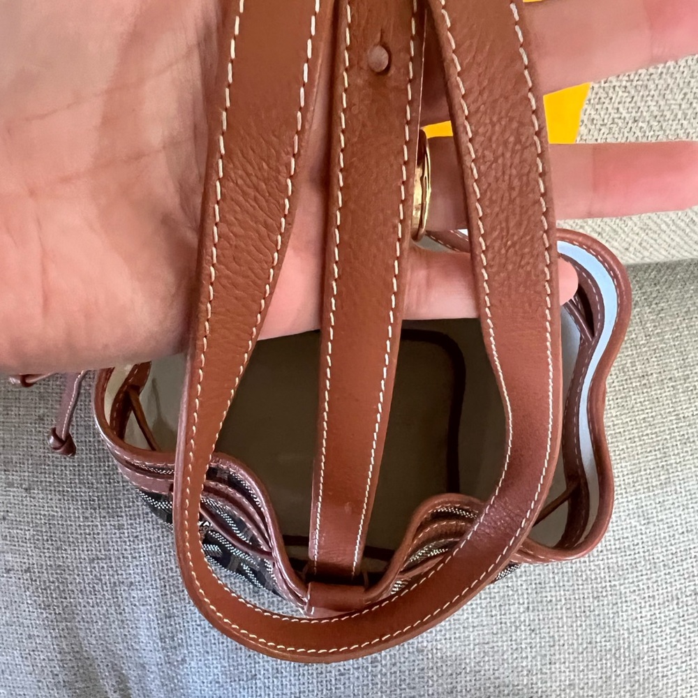 GOYARD Goyardine Petit Flot Bucket Bag PM Black Gold - Picture 11 of 16